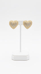ORECCHINI CUORE PAVÈ
