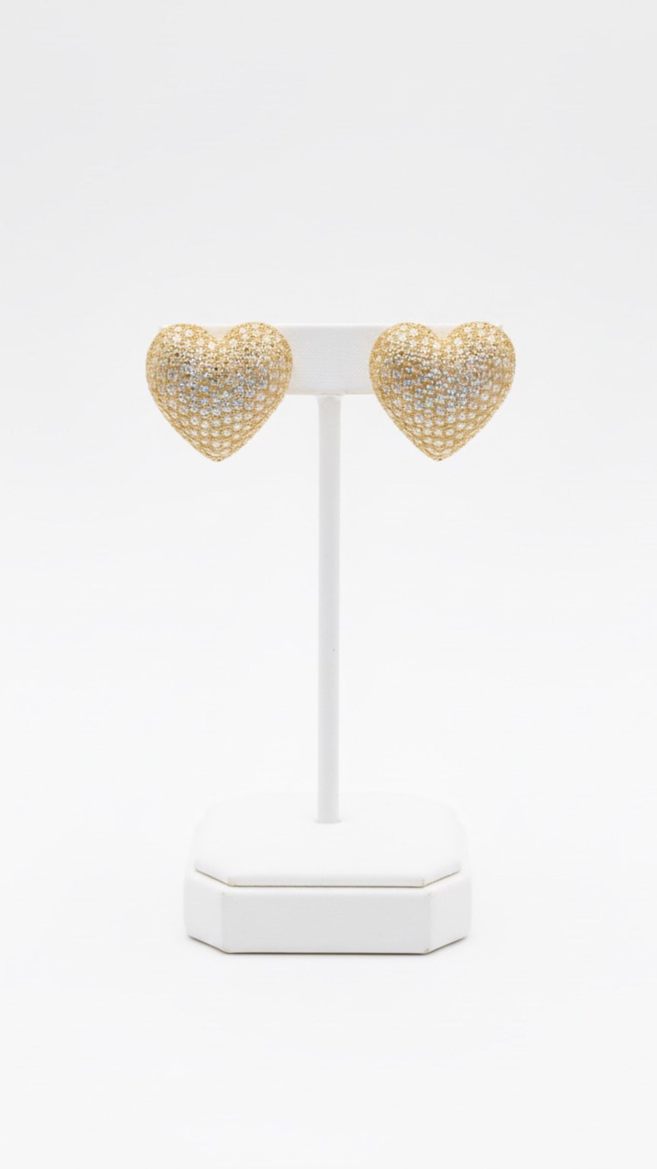 ORECCHINI CUORE PAVÈ