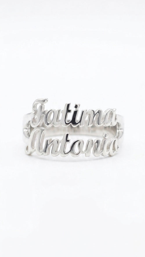 ANELLO DOPPIO NOME PERSONALIZZABILE