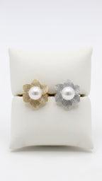 ANELLO PERLA FIORITA
